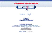 Tablet Screenshot of membranes4less.com